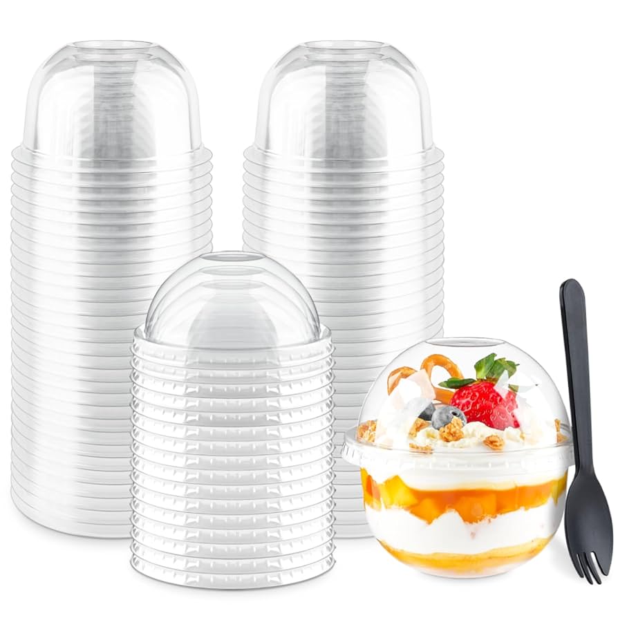 Dessert Cup Dome Lid(no hole) 6/8/10/12oz