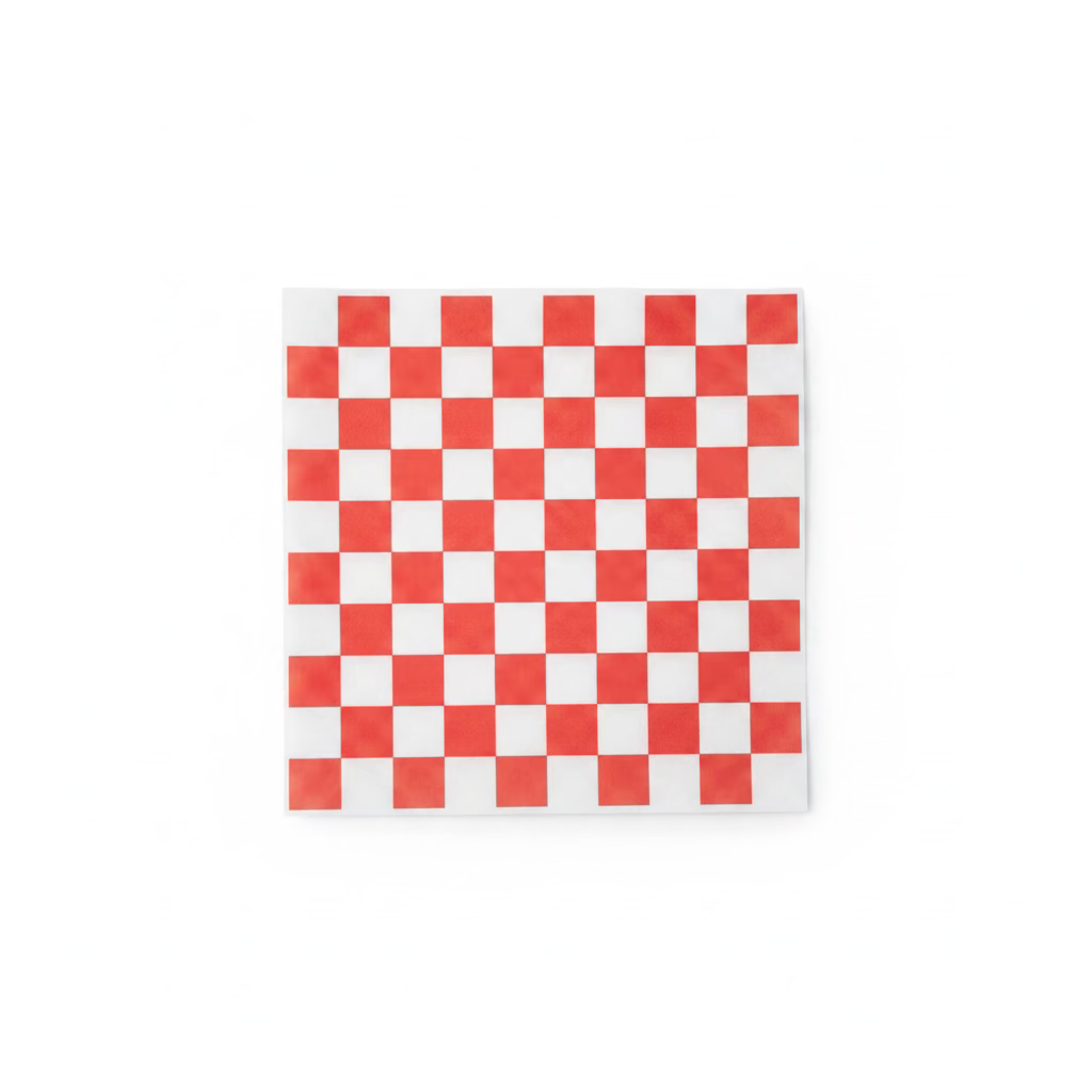 Checkered sheets Red 12x12- ST
