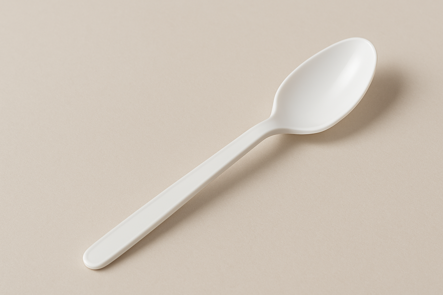 PLASTIC SPOON WHITE DISPOSABLE