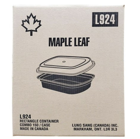 Rectangle Container Combo Maple Black
