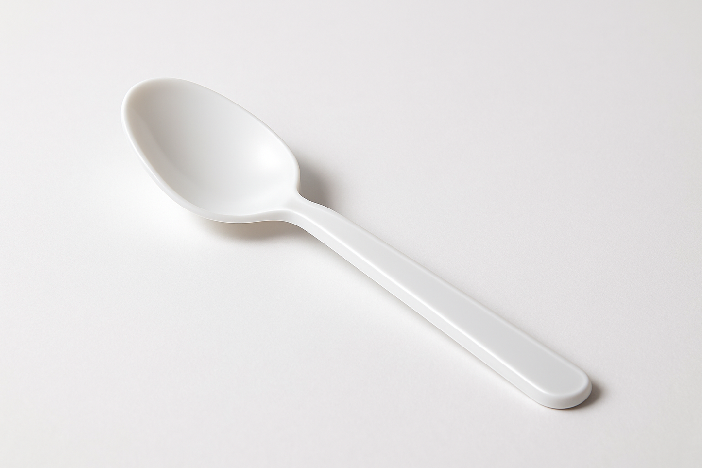 TEA SPOON WHITE PLASTIC DISPOSABLE