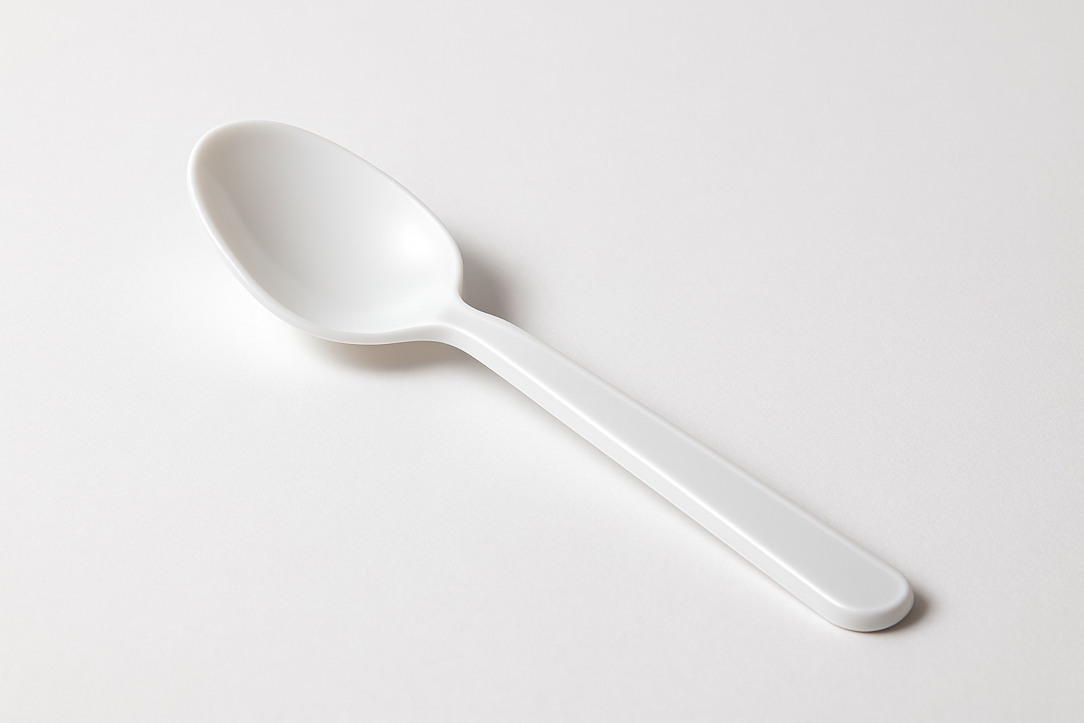 TEA SPOON WHITE PLASTIC DISPOSABLE