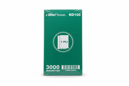 Dinner Napkin Rite Tissue White 1PLY