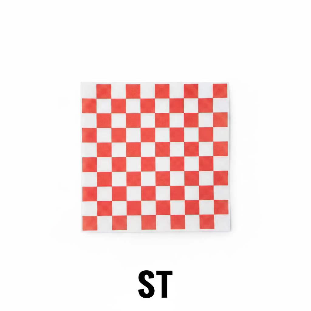 Checkered sheets Red 12x12