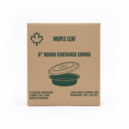 Round Container Combo Black- Maple