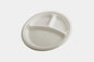9" Round Bagasse Lunch Plates 3 Compartment