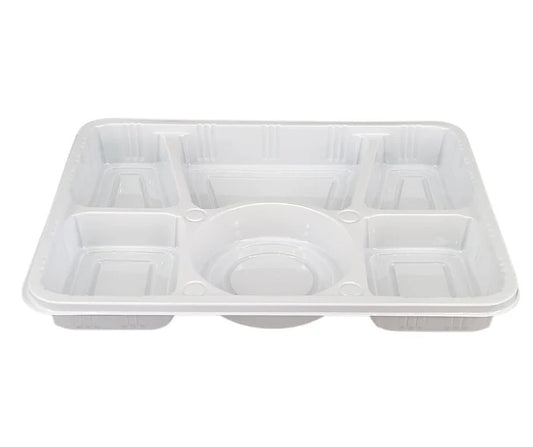 Thali 6 Compartment White