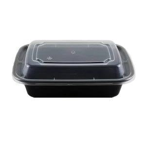 Rectangle Container Combo Black 24oz