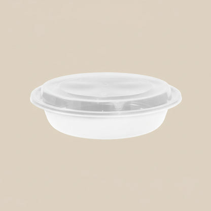 Round Container Combo White- Brown box