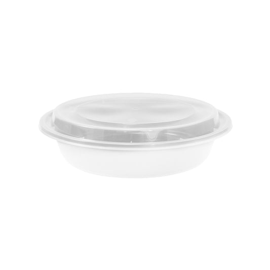 Round Container PP Combo White