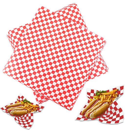 Checkered sheets Red 12x12