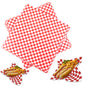 Checkered sheets Red 12x12