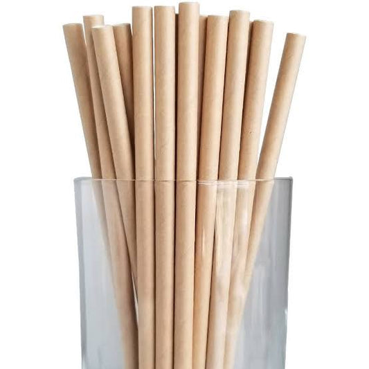 6" Brown Paper Straw