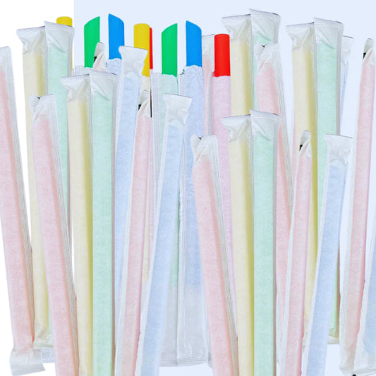 8" Bubble Tea Straws Sorted
