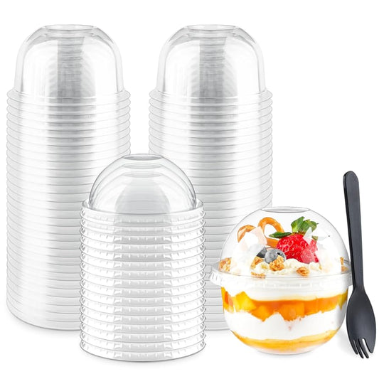 Dessert Cup Dome Lid(no hole) 6/8/10/12oz