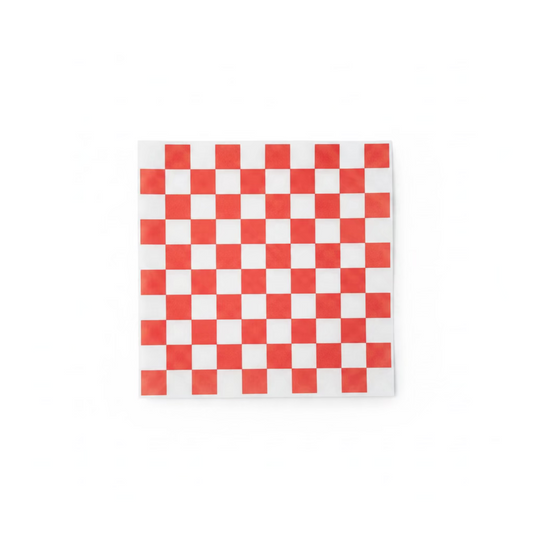 Checkered sheets Red 12x12- ST