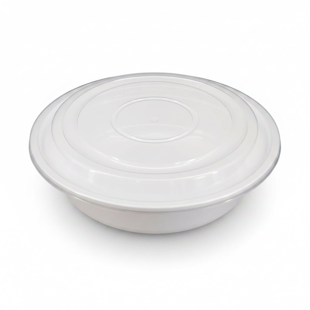 Round Container Combo White 7" 24 OZ - ST