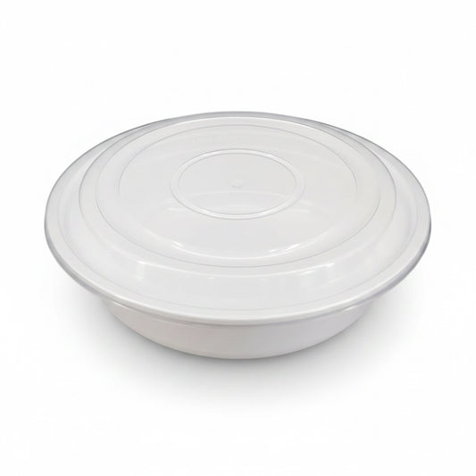 Round Container Combo White 7" 24 OZ - ST