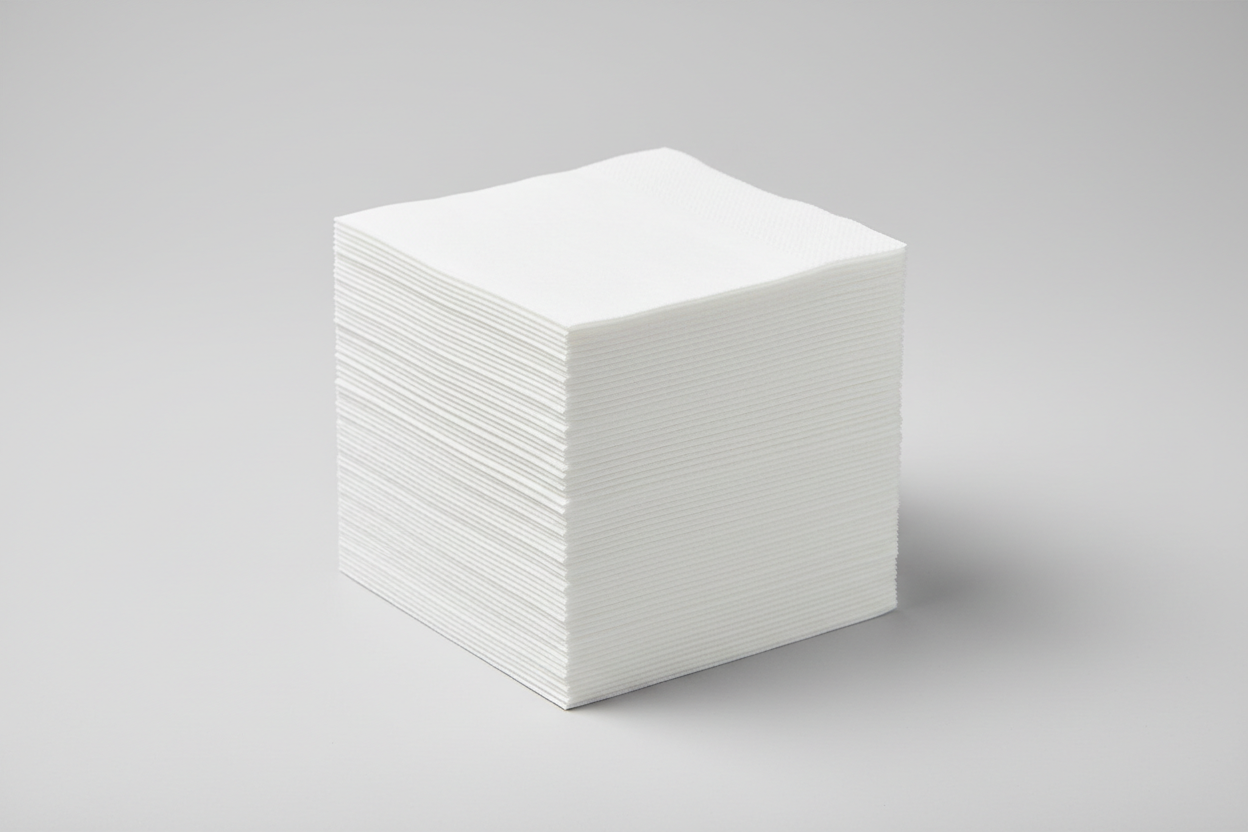 Beverage Napkin Plain Rite Tissue White 1PLY