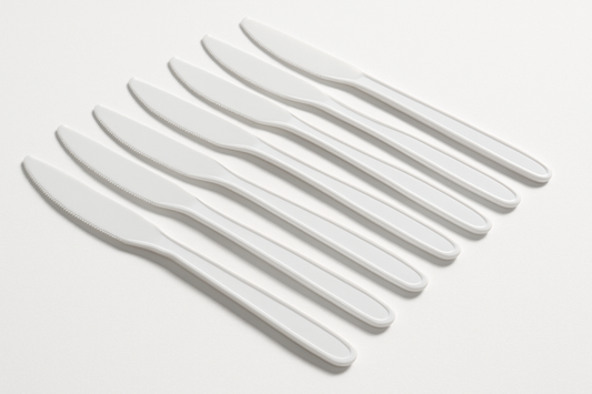 KNIFE WHITE DISPOSABLE PLASTIC