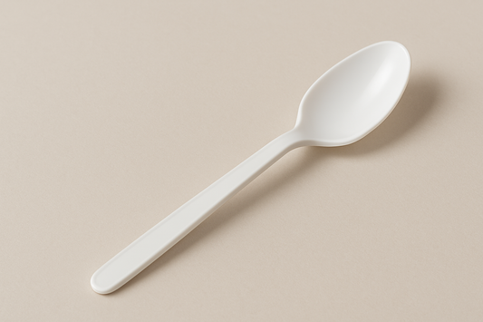 PLASTIC SPOON WHITE DISPOSABLE