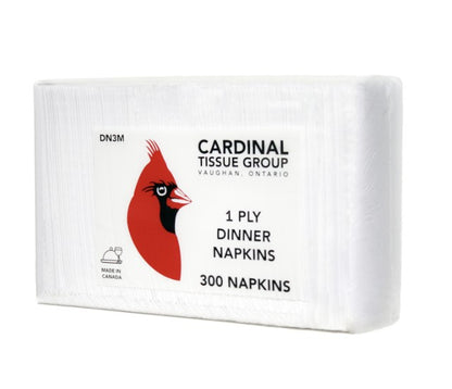 Dinner Napkin 1/8 Plain White Cardinal
