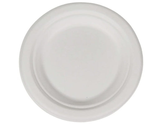 Round Bagasse Lunch Plates 9"- Eco Craze
