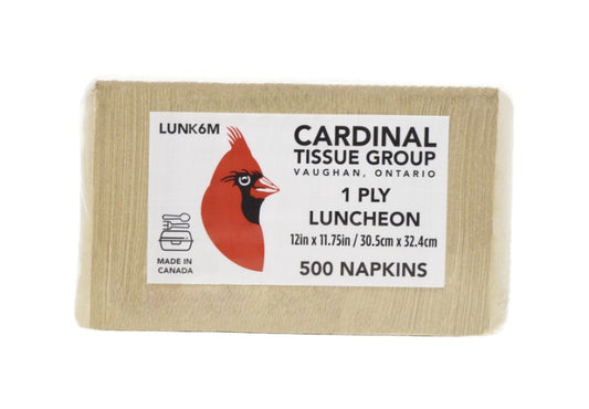 Luncheon 1/4 Plain Cardinal Kraft 1PLY